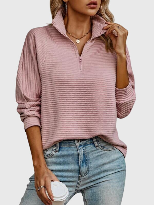 Jane | Elegant Half-Zip Sweater