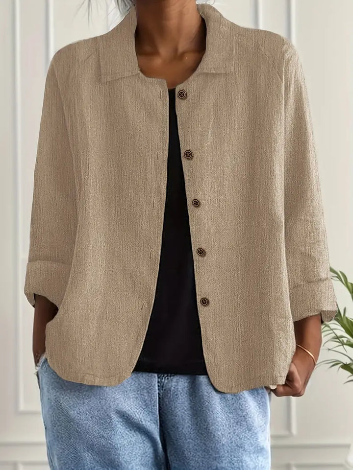 SVEA | Marilla Klassischer Leichter Hemd-Cardigan