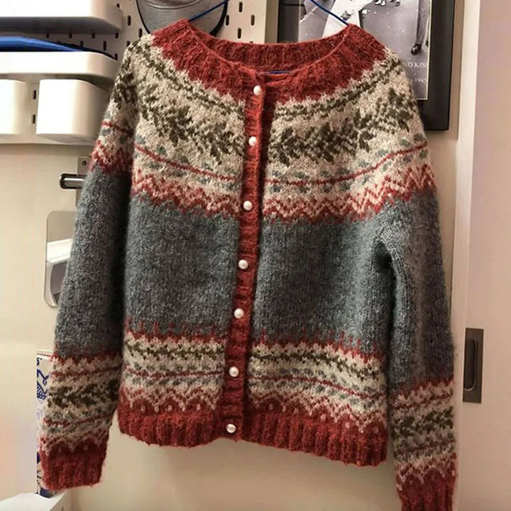 SVEA | Atasha Vintage Isländischer Cardigan
