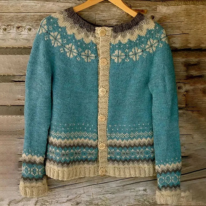SVEA | Allaira Vintage Isländischer Cardigan