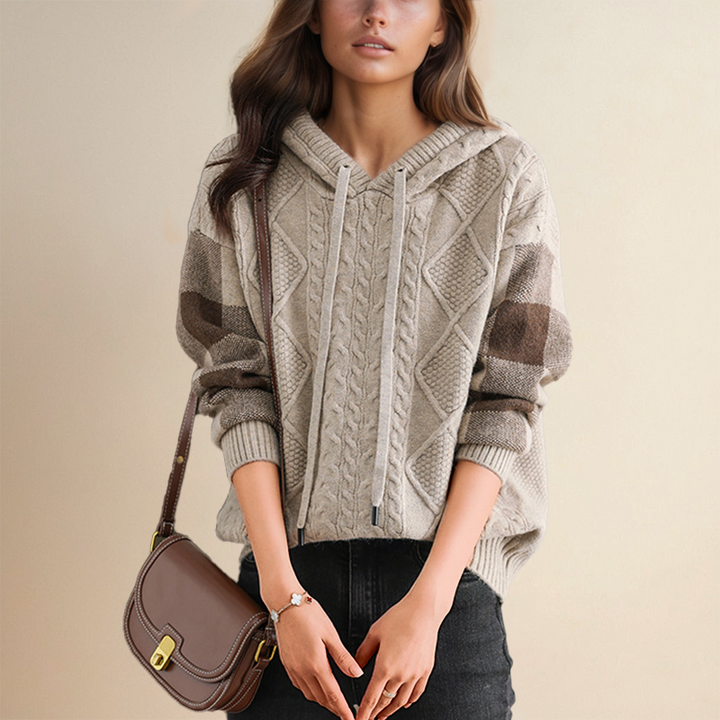 Jane | Cable-Knit Hoodie