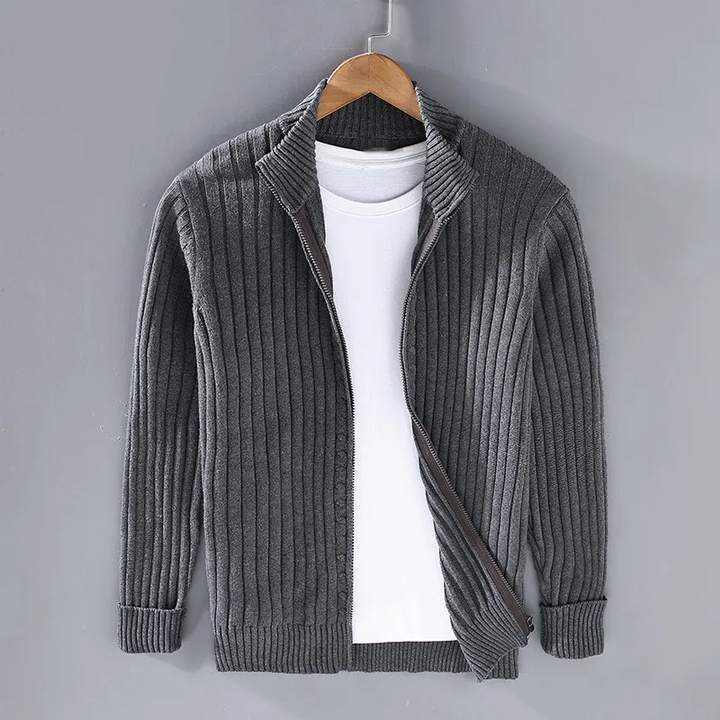 SVEA | Lässige Zip-Up Strickjacke