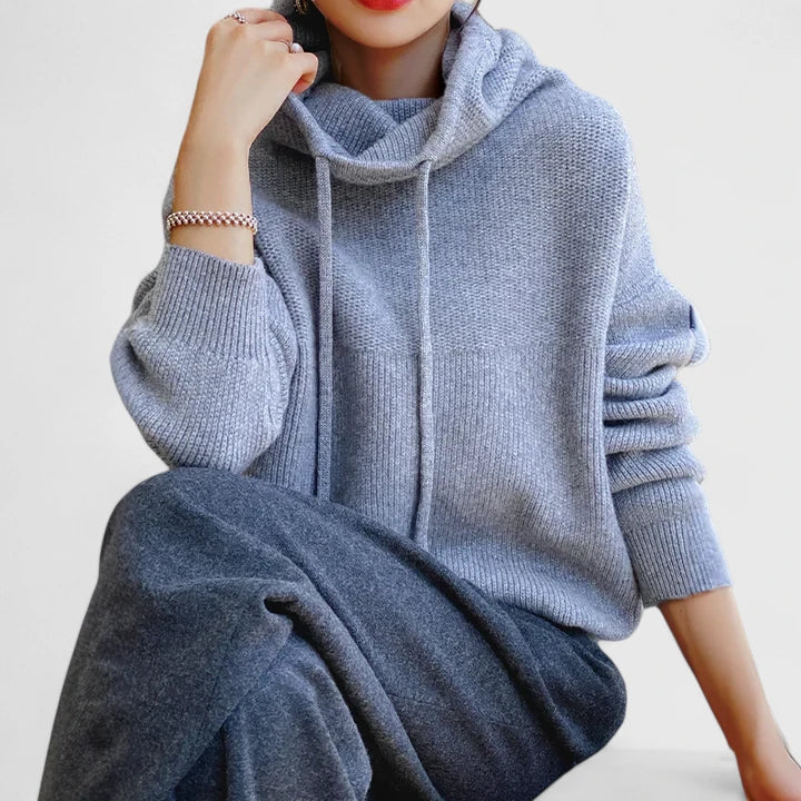Jane | Cozy Knit Hoodie