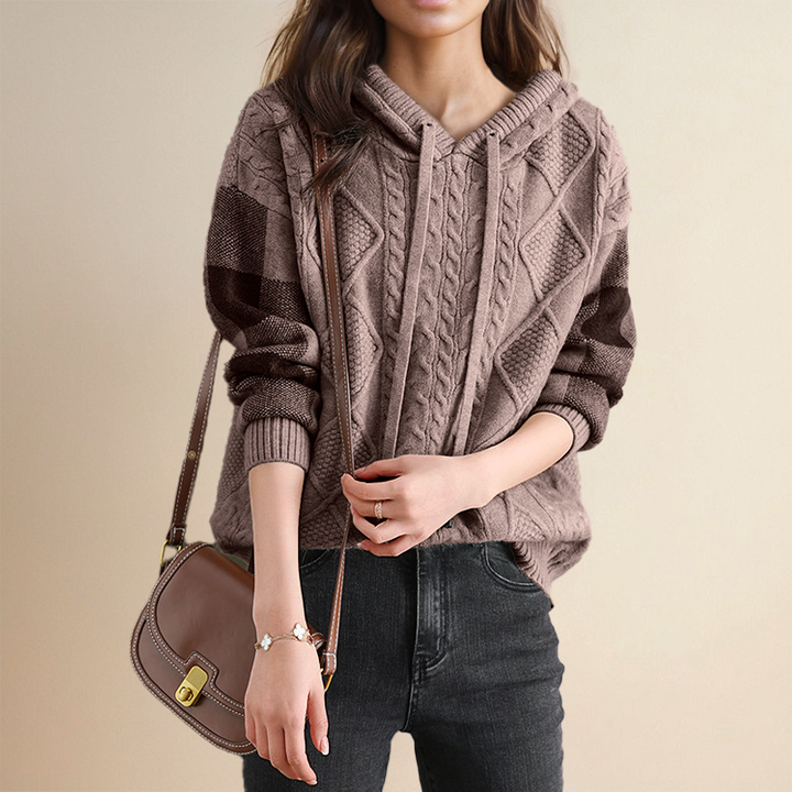 Jane | Cable-Knit Hoodie