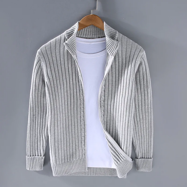 SVEA | Lässige Zip-Up Strickjacke