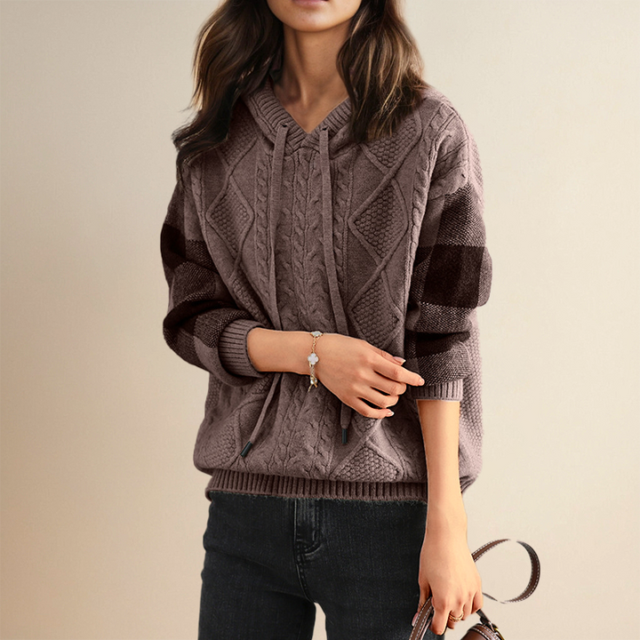Jane | Cable-Knit Hoodie
