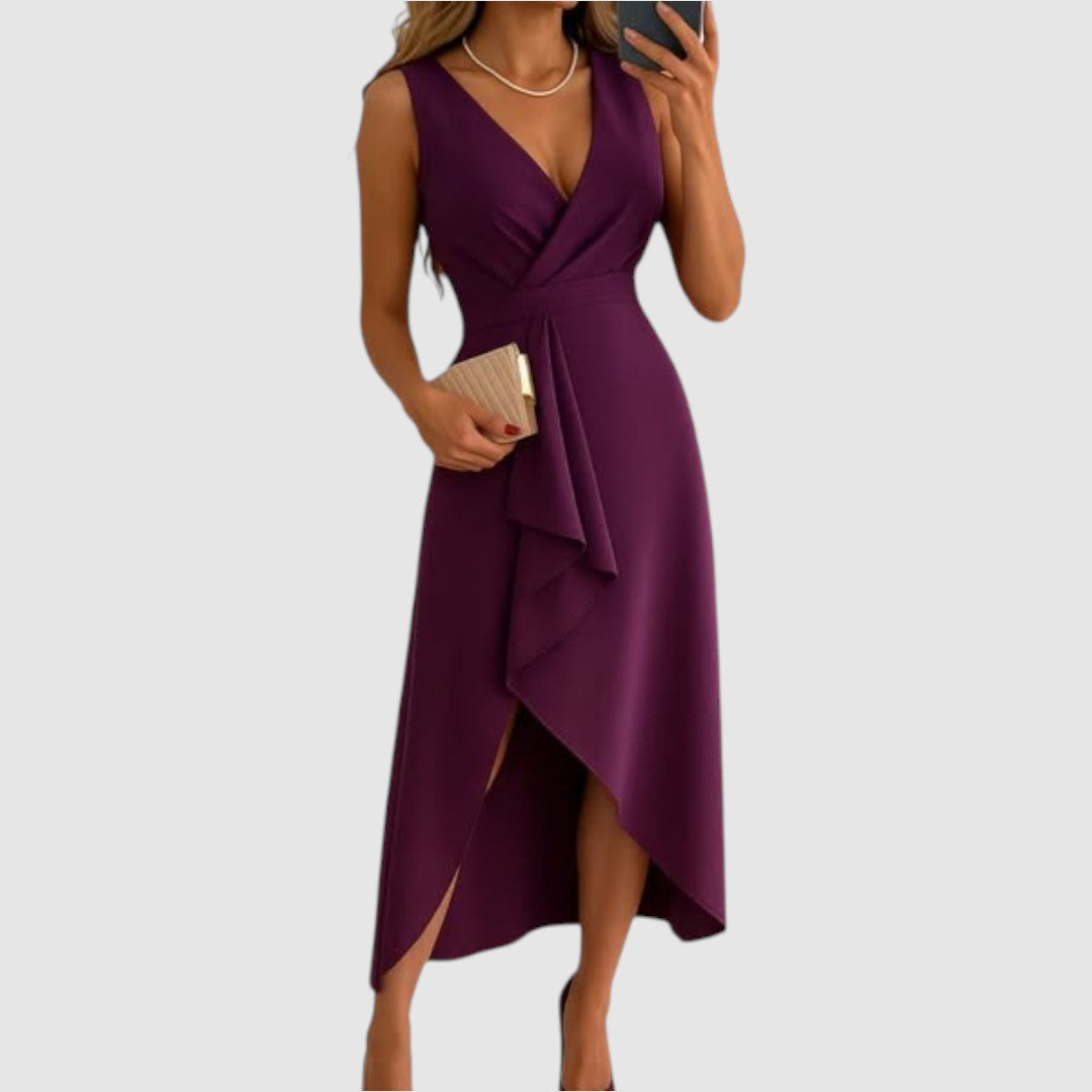 Valerie - Elegant Wrap Dress with V-Neck