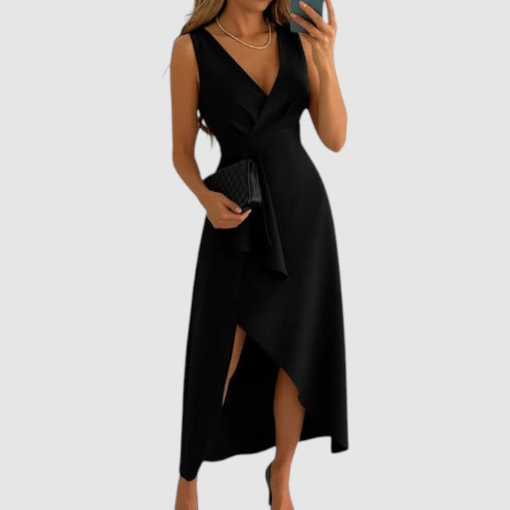 Valerie - Elegant Wrap Dress with V-Neck