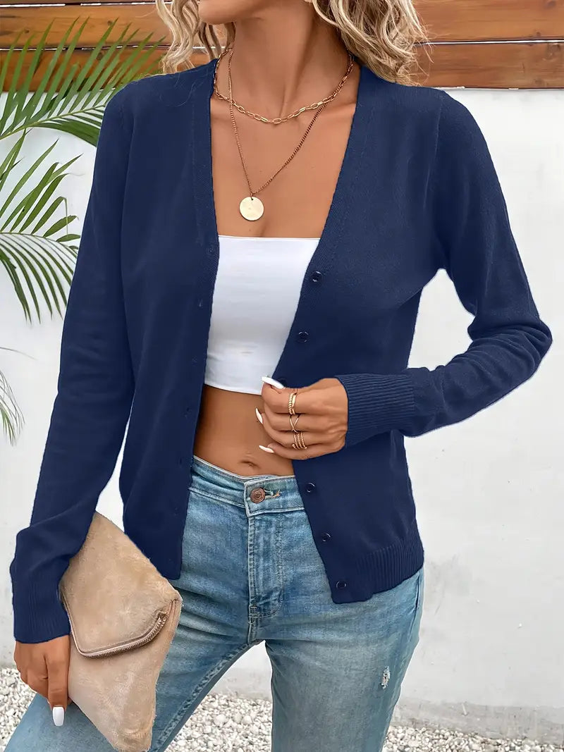 SVEA | Odele Anmutiger Minimalistischer Cardigan