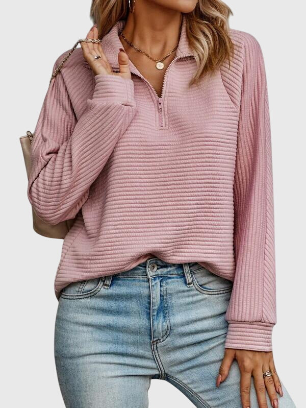 Jane | Elegant Half-Zip Sweater
