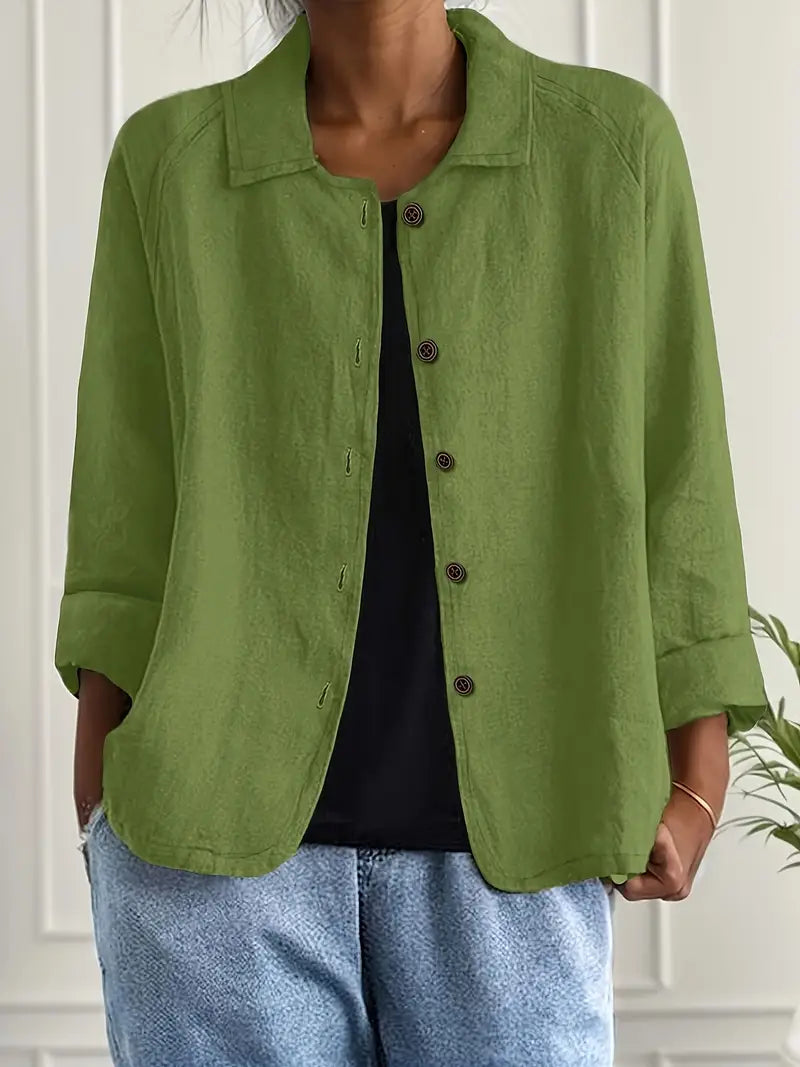 SVEA | Marilla Klassischer Leichter Hemd-Cardigan