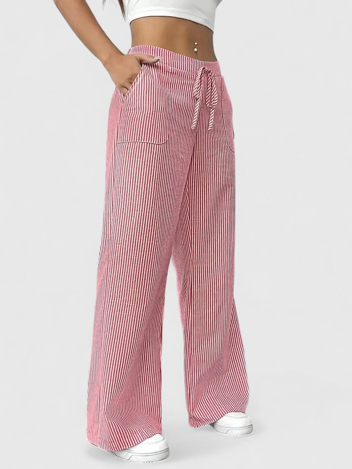 SVEA | Bequeme Weite Hose mit Eleganten Details