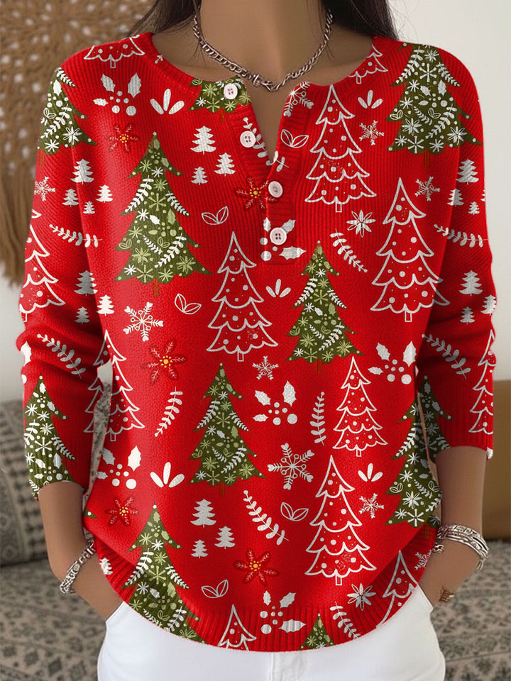 Jane | Button Christmas Sweater