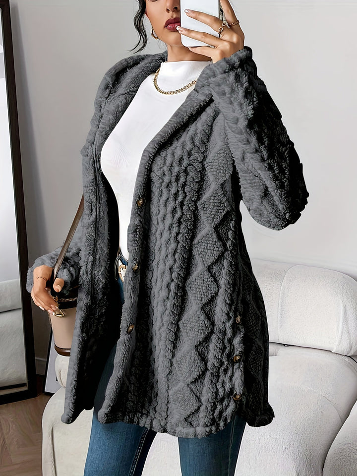 SVEA | Chloe Plüsch-Hoodie-Cardigan