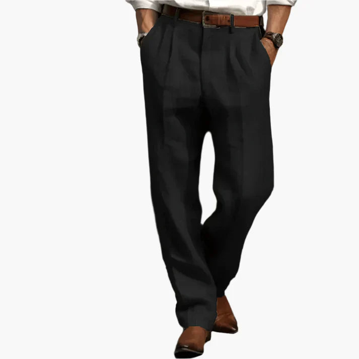 SVEA | Herren Retro Anzughose – Klassische Business- und Freizeit-Hose mit weitem Bein, elegantem Look, ideal für Büro und Alltag