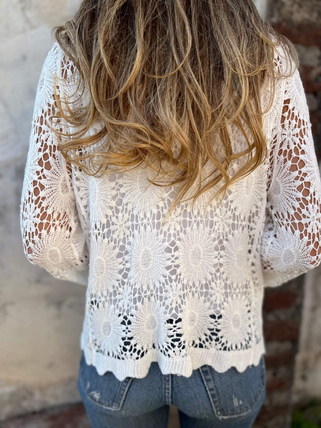 SVEA | Nadia Bequemer Spitzen-Cardigan