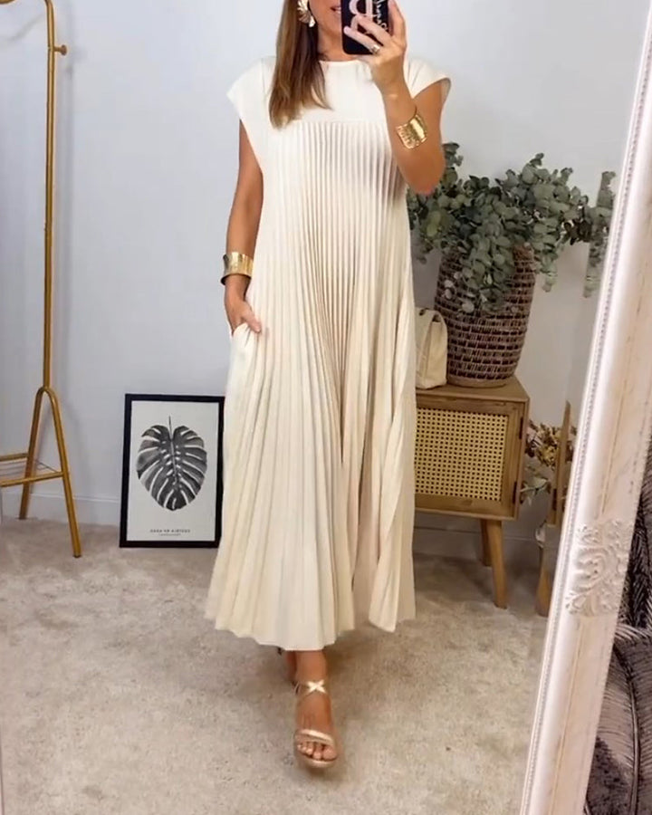 SVEA | Zeitloses & Bequemes Plissiertes Kleid