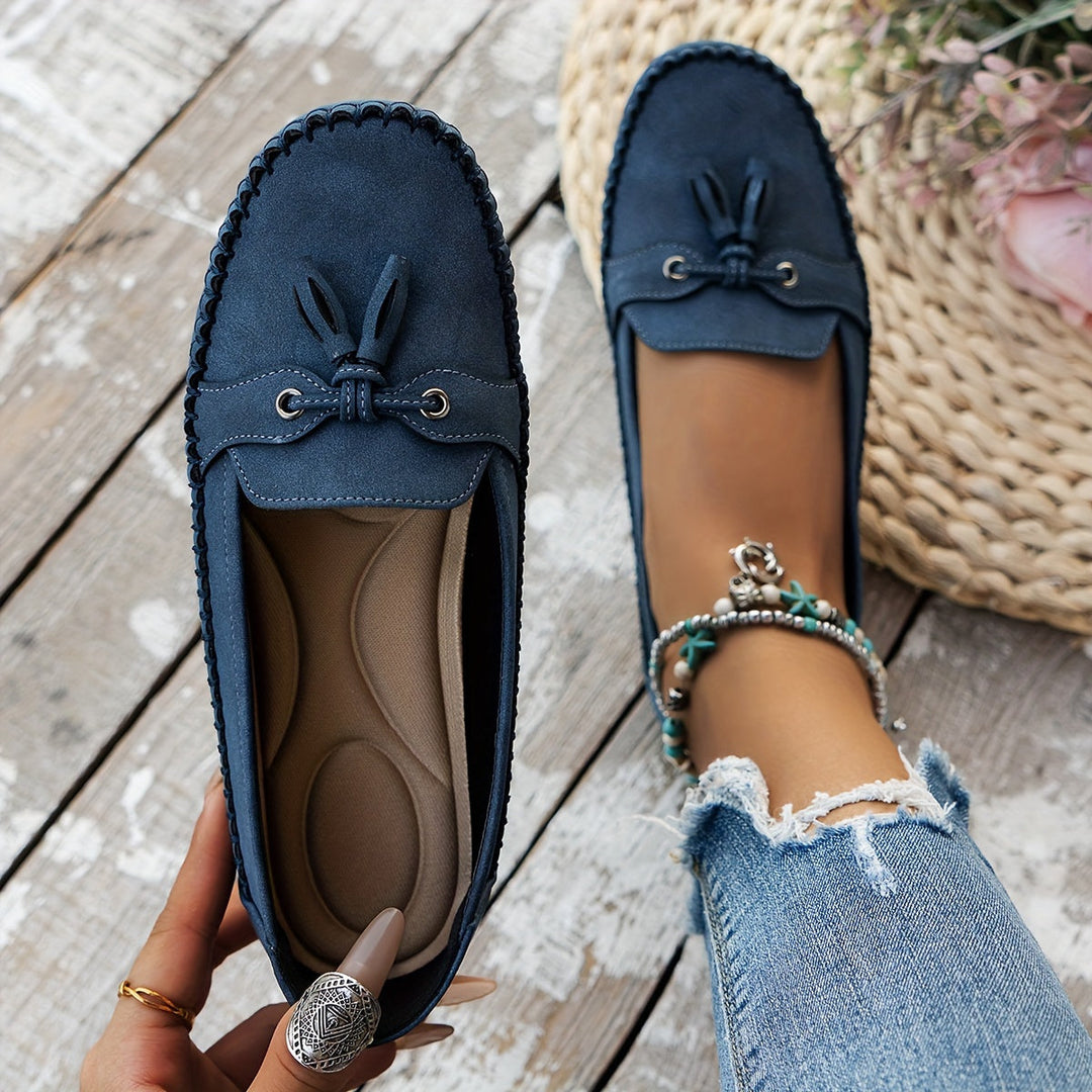 Nadine - Classic Loafers with Tassel Detail