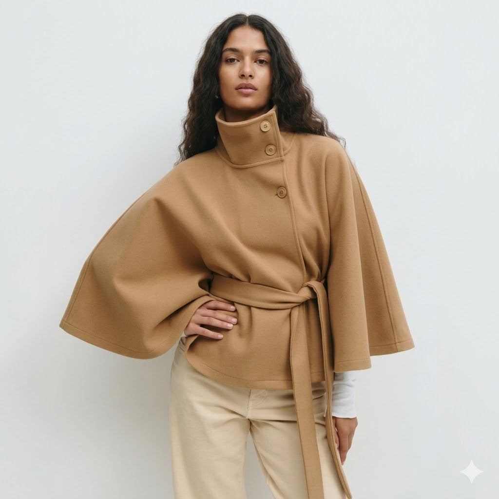 Jane | Belted Cape Coat