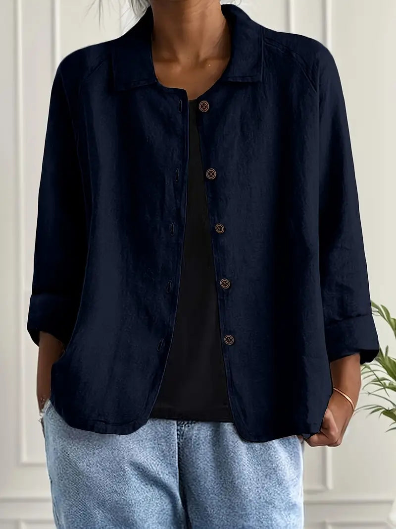 SVEA | Marilla Klassischer Leichter Hemd-Cardigan