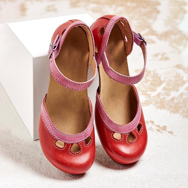 Laisy - Orthopaedic Sandals with Low Heel