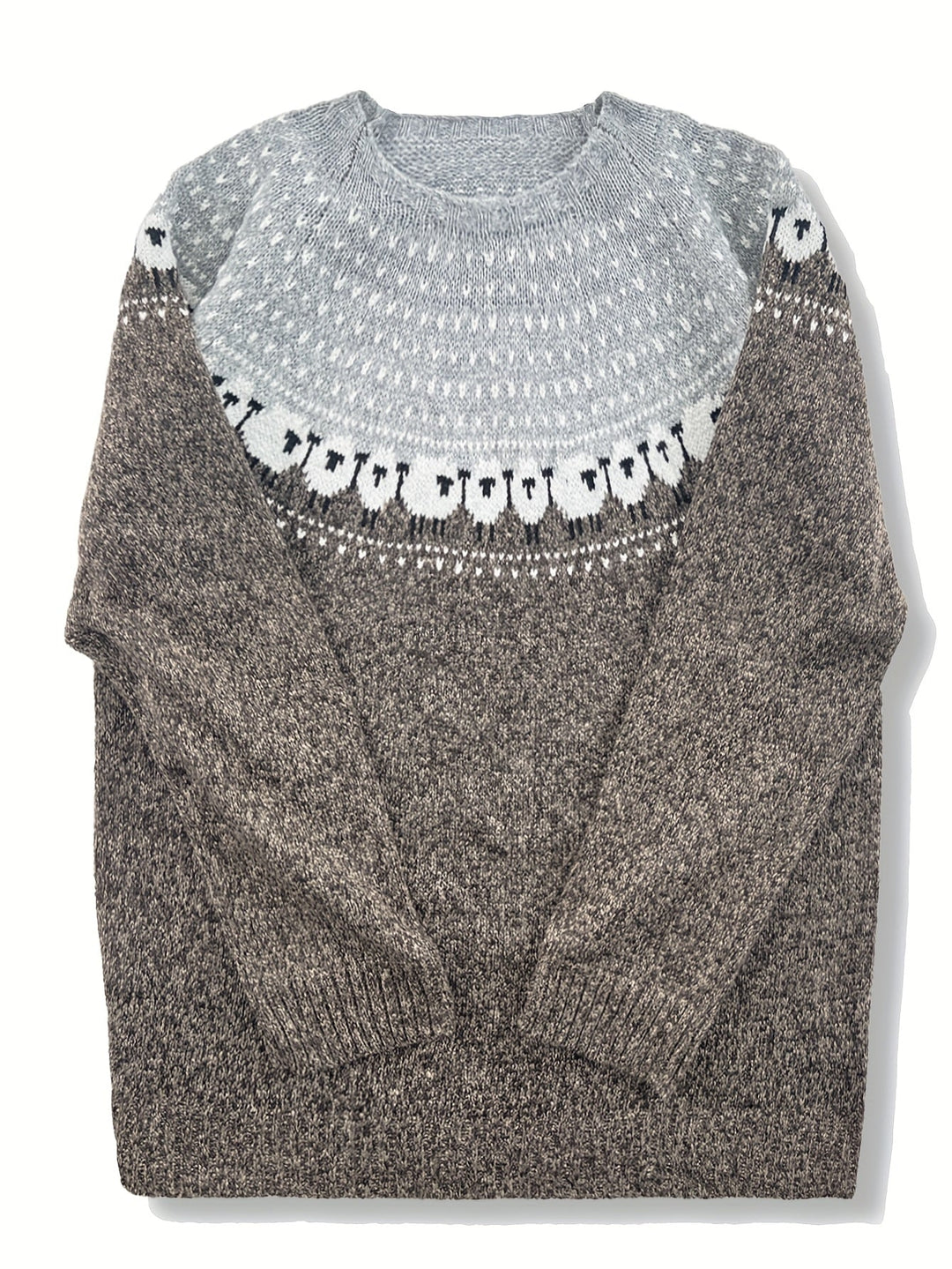 Jane | Elegant Winter Jacquard Sweater