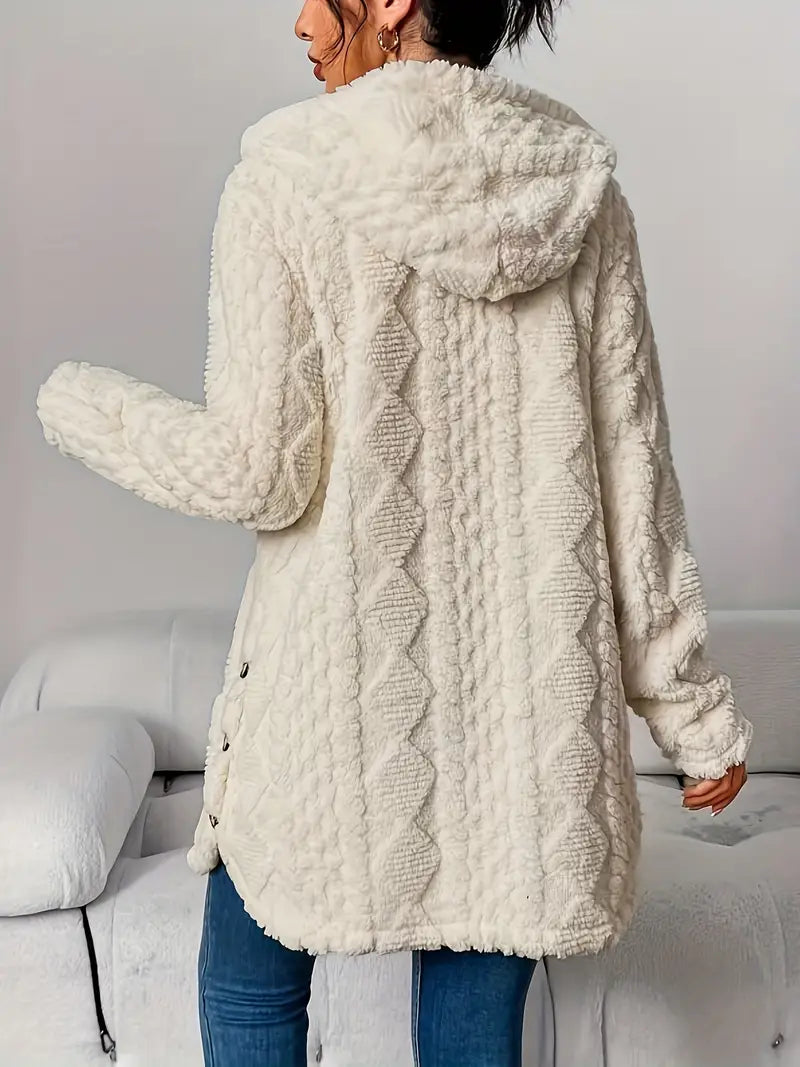 SVEA | Chloe Plüsch-Hoodie-Cardigan