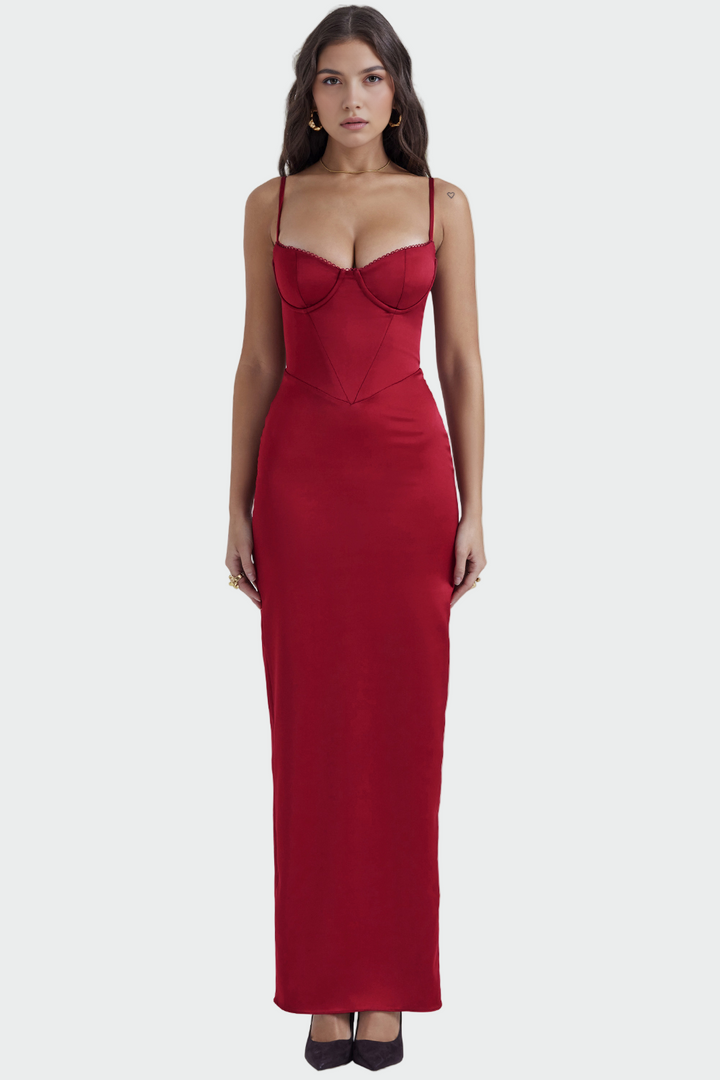 Katherine – Satin Dress