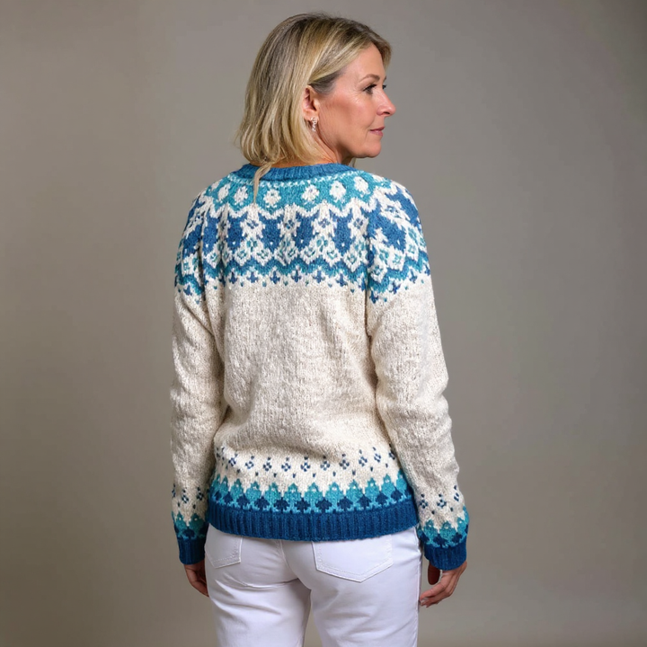 Eva | Vintage Isländischer Handgefertigter Cardigan