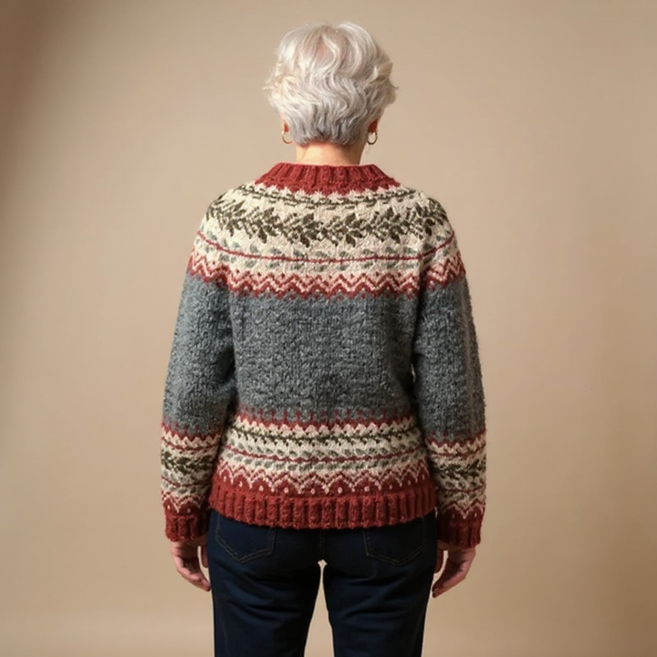 SVEA | Atasha Vintage Isländischer Cardigan