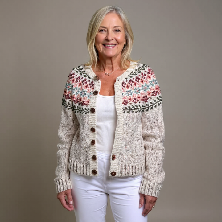 SVEA | Madelyne Vintage Isländische Strickjacke