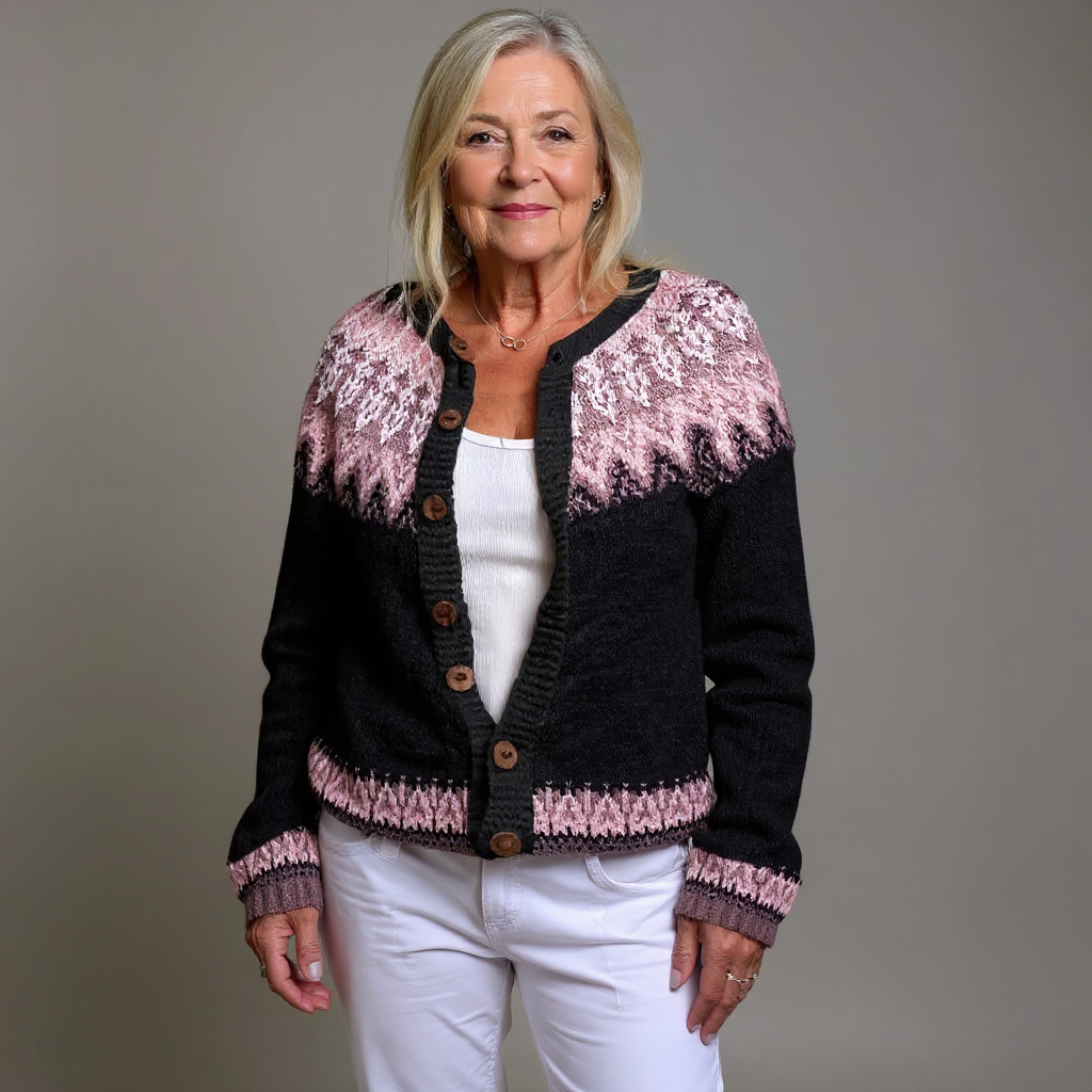 SVEA | Lydia Vintage-Isländischer Cardigan