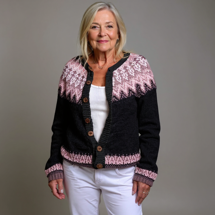 SVEA | Lydia Vintage-Isländischer Cardigan