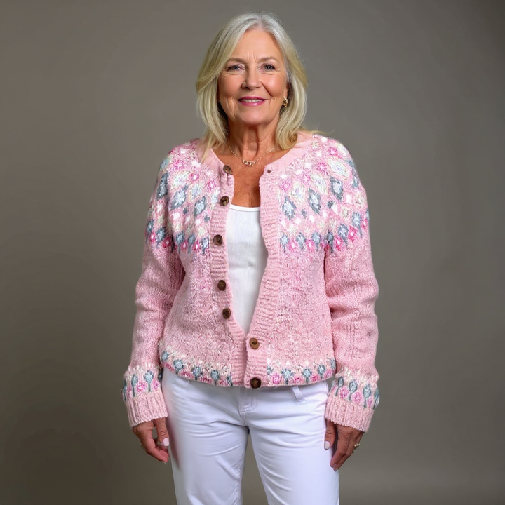 SVEA | Hasel Pink-Komfort-Cardigan