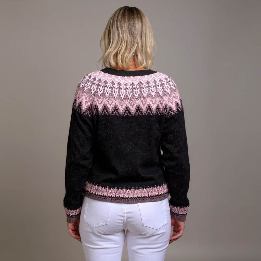 SVEA | Lydia Vintage-Isländischer Cardigan