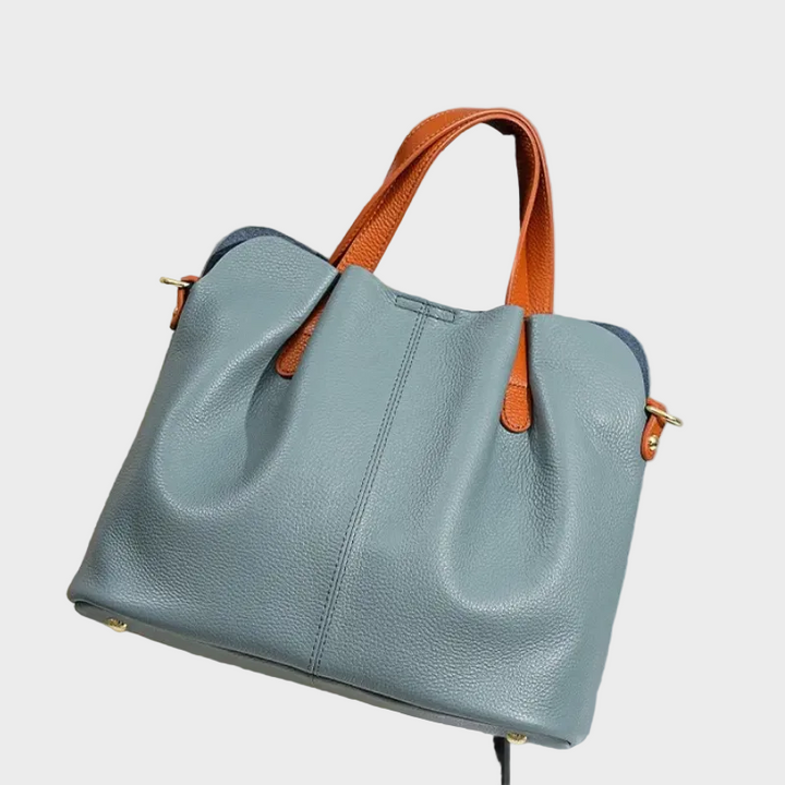 Jane | Genuine Leather Handbag with Litchi Grain
