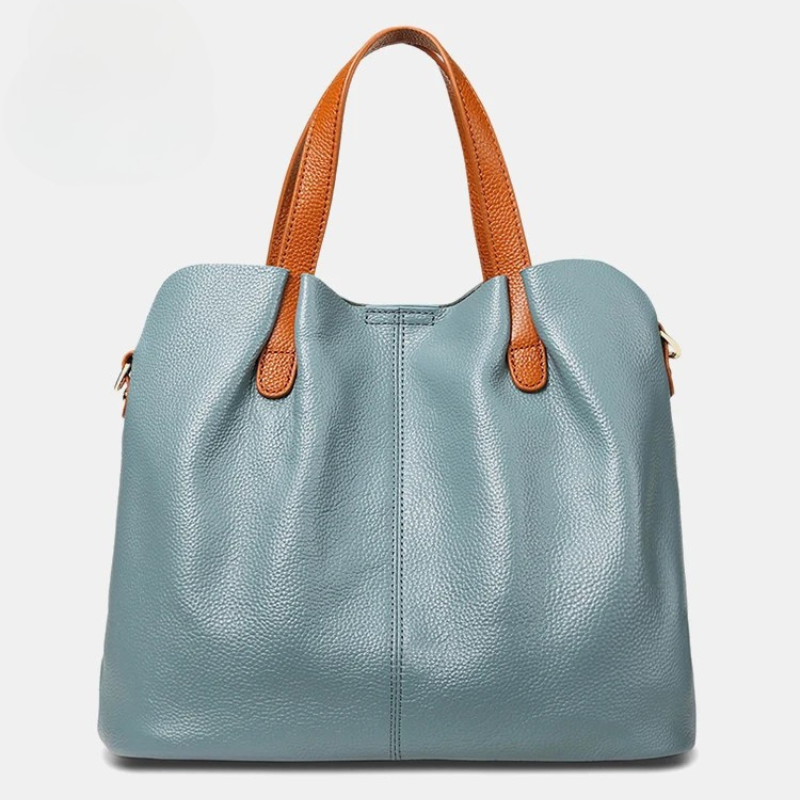 Jane | Genuine Leather Handbag with Litchi Grain