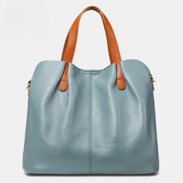 Jane | Genuine Leather Handbag with Litchi Grain