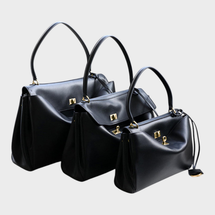 SVEA | Structured Leather Bag with Magnetic Flap