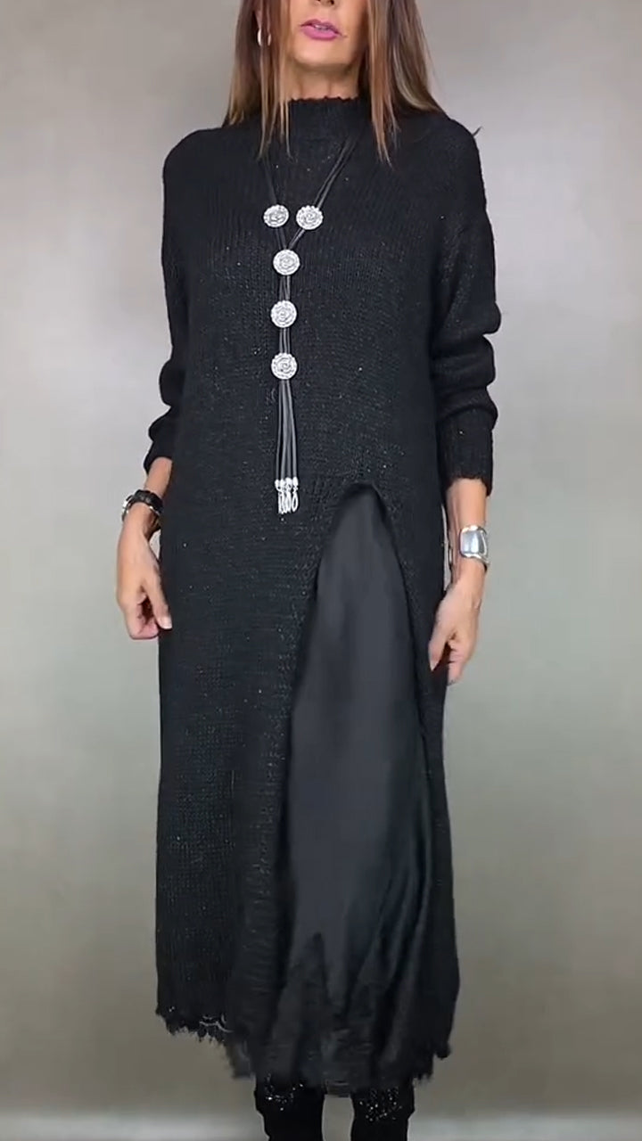 SVEA | Elegantes Zweiteiliges Set – langer Pullover und Passendes Kleid