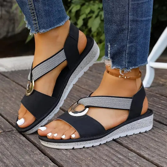 SVEA | Doreen Bequeme Slip-on-Sandalen