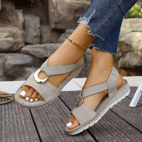 SVEA | Doreen Bequeme Slip-on-Sandalen
