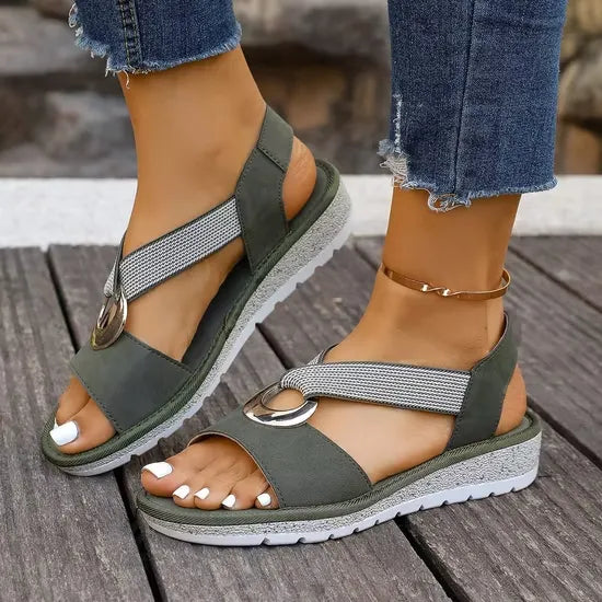 SVEA | Doreen Bequeme Slip-on-Sandalen