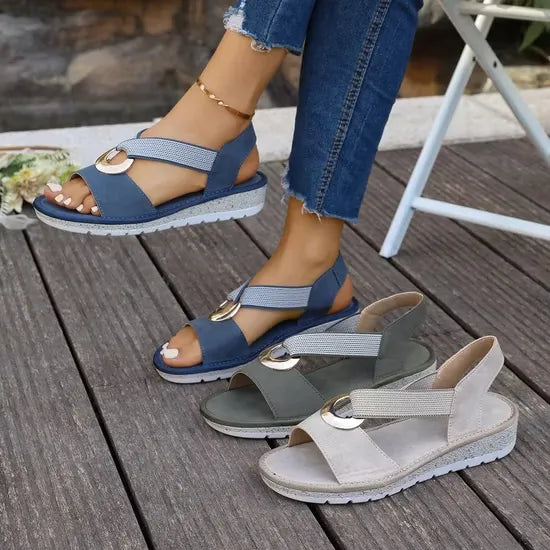 SVEA | Doreen Bequeme Slip-on-Sandalen