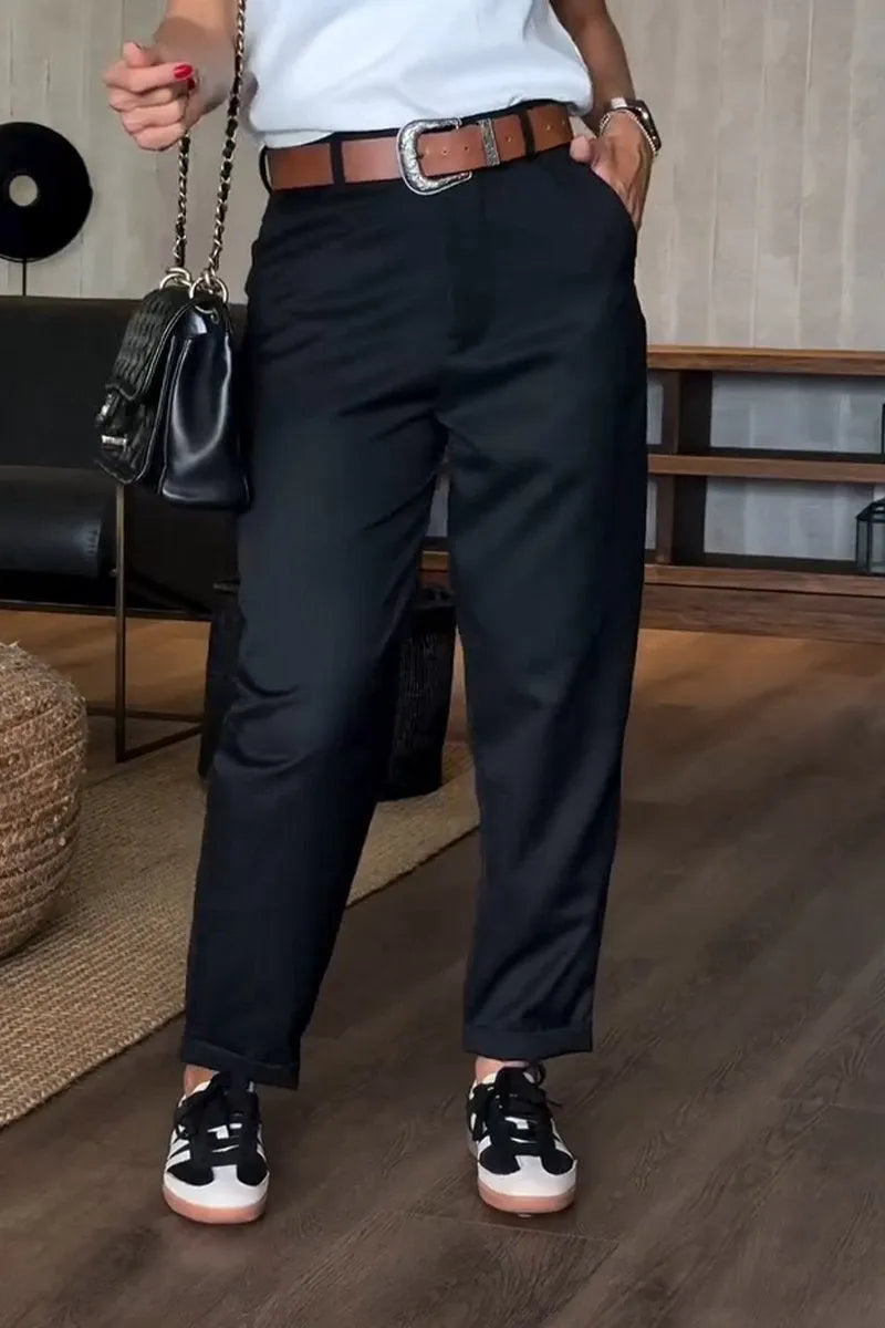 SVEA | ELEGANTE, FIGURSCHMEICHELNDE HOSE MIT STREIFEN