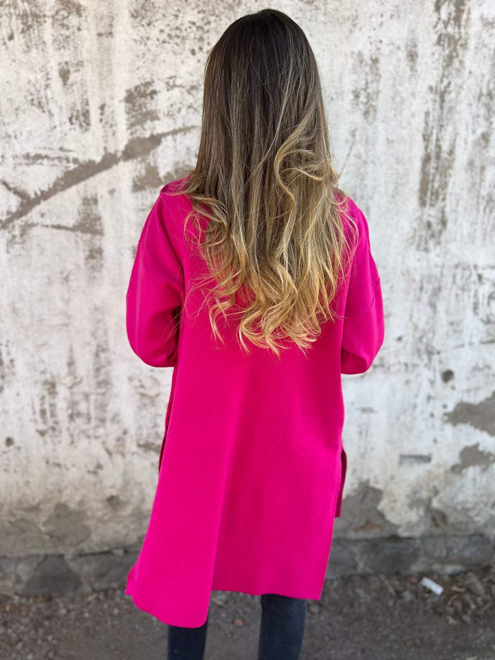 SVEA | Olivia Lange Strickjacke mit Kapuze