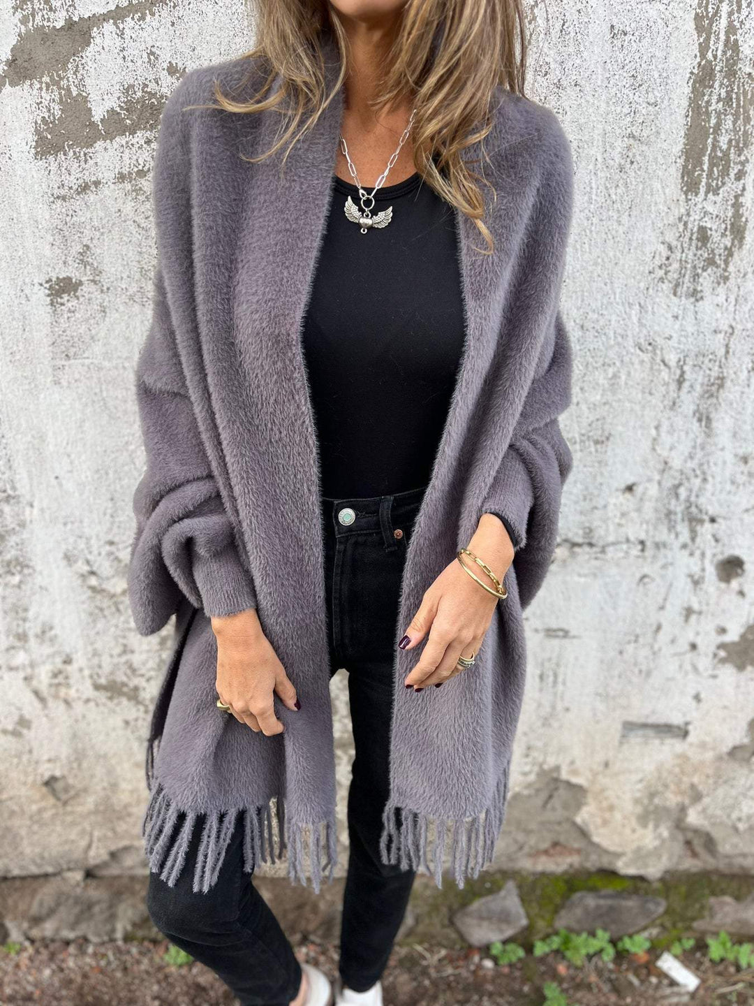 SVEA | Hannah Eleganter Langärmeliger Wickelpulli