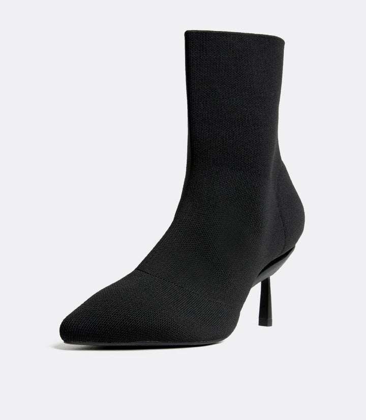 Jane | Black Knit Boots