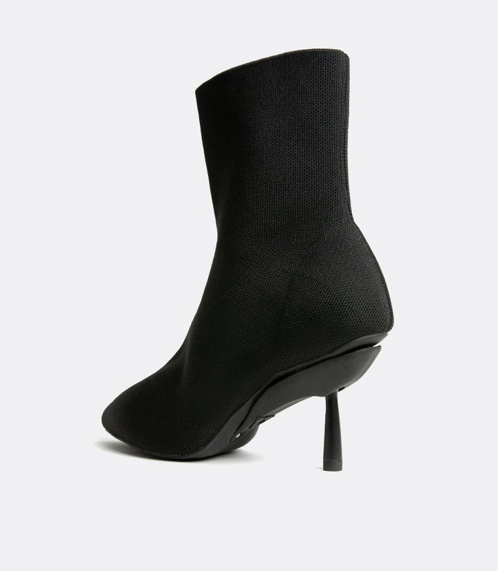 Jane | Black Knit Boots