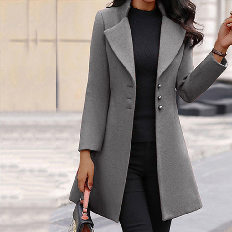 Jane | Elise Hartley Fitted Longline Wool-Blend Coat